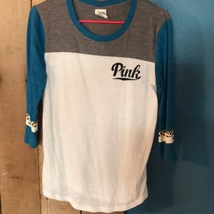 Pink quarter sleeve shirt